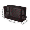 Unique Bargains Women's Mesh Square Cosmetic Bag Black 1 Pc - 3 of 3