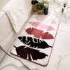 Zarkea™ 18" x 27" Boho Gradient Feather Design Microfiber Rug, Washable Anti-Slip Mat for Indoor/Outdoor & Pet Friendly Use - 4 of 4