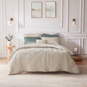 Intelligent Design Alyssa Velvet Quilted Diamond Ultra Soft Comforter Set - 1 of 4