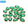 Unique Bargains Glass Craft Embellishments Flat Back Four Claws Teardrop Gems 20 Pcs - 3 of 4