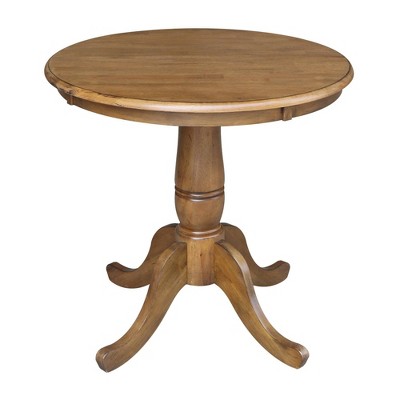 Morgan 30" Round Top Pedestal Table - International Concepts