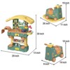 3 in 1 Toddler Kids Tool Bench Set,Rocking Toy,254 Pcs Pretend Play Toddler Toy Tools with Realistic Accessories - 3 of 4