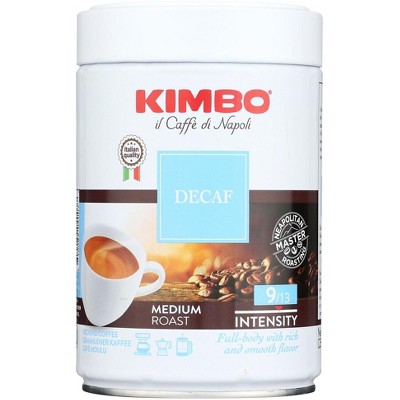 Kimbo Coffee Decaf Ground Tin - Pack Of 6 - 8.8 Oz : Target