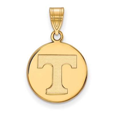 Black Bow Jewelry 10k Yellow Gold Tennessee Volunteers NCAA Medium Pendant