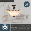 VAXCEL Monrovia 17-in W Dual Mount Semi Flush Ceiling Light or Pendant - 4 of 4