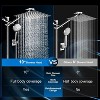 Attop Shower Head Combo,10 Inch High Pressure Rain Shower Head with 11 Inch Adjustable Extension Arm and 5 Settings Handheld with Long Hose - 2 of 4
