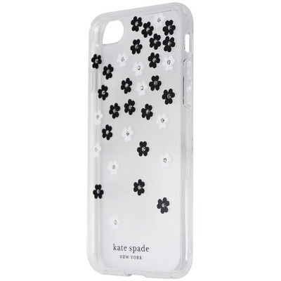 Case Mate licensed - Kate Spade Flexible Hardshell Case for iPhone SE (2nd Gen) & 8/7 - Clear/Flowers