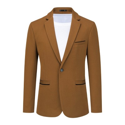 Cloudstyle Men's Suit Jacket One Button Slim Fit Sport Coat Business Daily Blazer