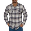 Men's Heavyweight Cotton Brawny Brushed Flannel Shirt - 3 of 4