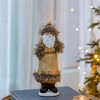 FURNIinspire Decorative Objects 2pcs Christmas Decorations, Table Home Ornaments Decor For Holiday Party Holiday Gifts, Beige, 3.9"*4.3"*14" - 3 of 4