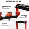 12 Ton Hydraulic Press, Adjustable H-Frame Garage Floor Shop Bearing Press, Adjustable Working Table Height - 4 of 4