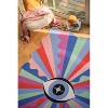 Lany Space Jessica Miller Colorful Lazer Rays Eye Rug - 4 of 4