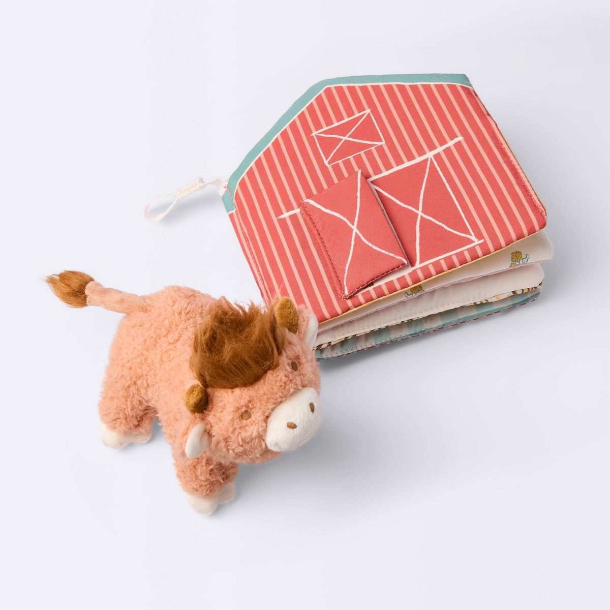 Cloud Island Interactive Soft Book and Plush Toy - Farm Life - Cloud Island™: Sensory Development, Baby Learning Toy