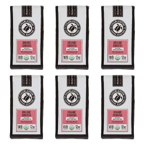 Charleston Coffee Roasters Sumatra Whole Bean Coffee - Case of 6/12 oz Bags - 1 of 4