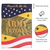 Magnolia Garden Proud Army Veteran Stars Stripes 13 x 18 Inch Polyester Garden Flag - 2 of 2