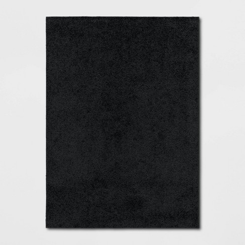 4'x5'5 Shag Rug Black - Room Essentials™