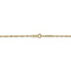 Black Bow Jewelry 1.4mm 10k Yellow Gold Solid Singapore Chain Necklace - 4 of 4
