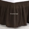 PiccoCasa Elastic Ruffled Brushed Soft Platform Drop Bed Skirts 16" 1 Pc - 3 of 3