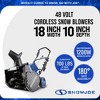 Snow Joe 24-Volt Snow Blower IONMAX with  2 x 4.0-Ah Batteries, Dual Port Charger, Multi Functional Snow and Ice Scraper, & Cover - 4 of 4