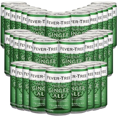 Fever Tree Ginger Ale - Premium Quality Mixer - Refreshing Beverage for Cocktails & Mocktails 150ml Bottles