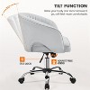Yaheetech Rolling Office Chair Armchair with Tufted Barrel - 4 of 4