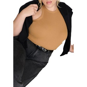 ELOQUII Elements Women's Plus Size Soft Brushed Tank Top - 1 of 2