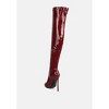 Chimes High Heel Patent Long Boots Women - 3 of 4