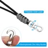 Unique Bargains Braided Wrist Polyester Keychain Wallets Badge Lanyard with Hook 2 Pcs - 4 of 4