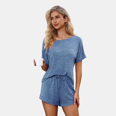 Women's Cozy Tee & Shorts Pajama Set - Cupshe