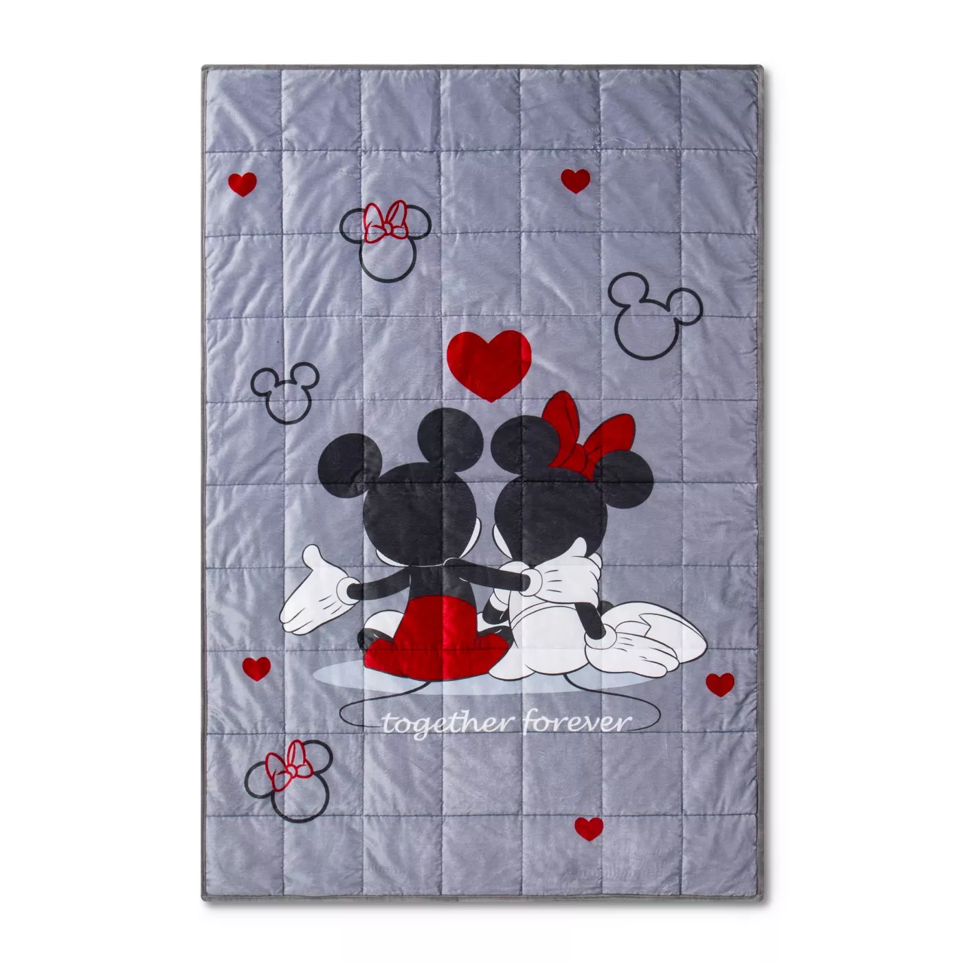 Mickey Mouse & Friends 5lbs Minnie Mouse Weighted Blanket Gray - image 1 of 1