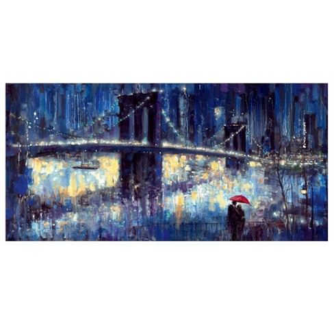 Courtside Market Evening Romance 45x96 Mural - image 1 of 2