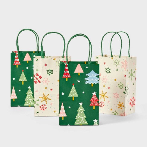 XS Gift Bags 4pk Christmas - Spritz™ - image 1 of 4