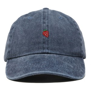 Dalix Lil Strawberry Embroidered Cotton Summer Outdoor Baseball Cap Dad Hat Womens - 1 of 4