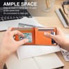 Generic Slim Wallet Rfid Blocking Leather Bifold Front Pocket Carbon Fiber Credit Card Holder - 3 of 4