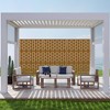 Dovelina Metal Outdoor Wall Sign Panels Decorative Screen - 3 Panels - 3 of 4