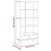 vidaXL Bookshelf Storage Cabinet Shelf for Home Office OTTA Solid Wood Pine - 3 of 4