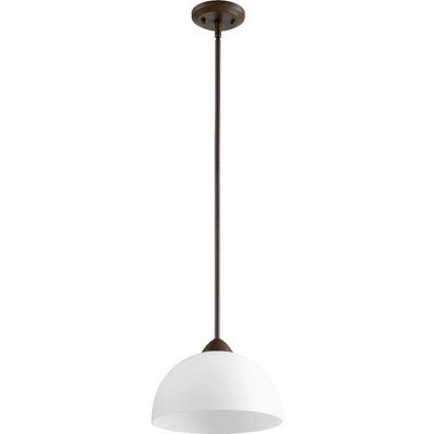 Quorum Lighting Barkley 1-Light Pendant, Oiled Bronze, 11W, 8H