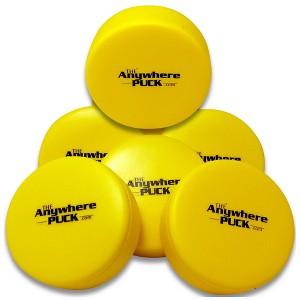 Anywhere Sports The Anywhere Puck 6pk, Yellow Foam Hockey Training Set Kids - 1 of 4