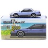 Nissan Silvia (S13) Vertex RHD Blue Metallic and Gray Metallic "Global64" Series 1/64 Diecast Model by Tarmac Works - 4 of 4