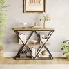 GustoWave Industrial 3-Tier Console Table with Metal Frame, Sofa Table with Storage Shelf for Entryway, Hallway, or Living Room - 2 of 4
