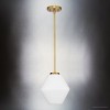 Urban Ambiance Luxury Mid-Century Modern Indoor Pendant,  11-1/2''H x 10"W x 10''D,  Brushed Gold Finish, UHP4523 - 4 of 4