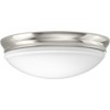 Progress Lighting, Etched Glass Collection, 1-Light Flush Mount, Polished Chrome, Etched Glass, Material: Glass, Finish Color: Polished Chrome - 2 of 3