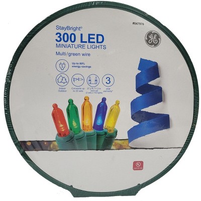 300-Count Multicolor LED Miniature Christmas String Lights