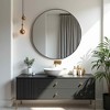 MAYEERTY 20in Round Wall Mirror Vanity Mirror for Bathroom，Black - 2 of 4