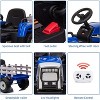 12V Kids Electric Tractor with Trailer, Ride On Car w/Remote, 7-LED Lights, 3-Speed Shift, MP3/USB, EVA Tires,35W - 4 of 4