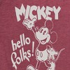 Women's - Disney - Mickey Mouse Hello Folks Short Sleeve Graphic T-Shirt - 2 of 4