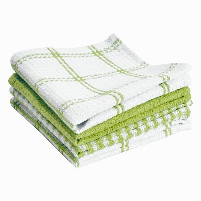 T-Fal Coordinating Flat Waffle Dish Cloths, Four Pack