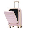 Whisen 3-Piece ABS Luggage Set Including Front Opening 20” & 24” Suitcases with USB, TSA Lock and Duffel Bag - 4 of 4