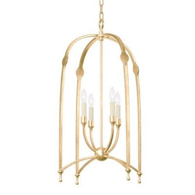 Troy Lighting Rhett 4 - Light Pendant in  Vintage Gold Leaf