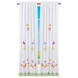 Collections Etc Lily Butterfly Drapes